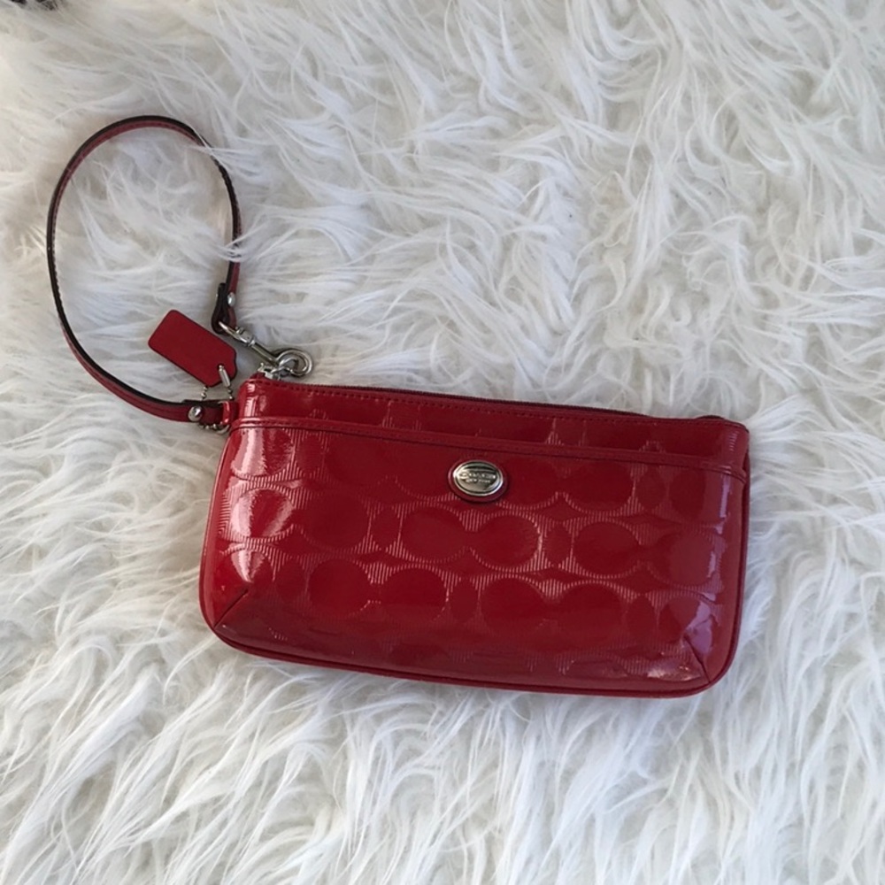 COACH Peyton C Signature Wristlet